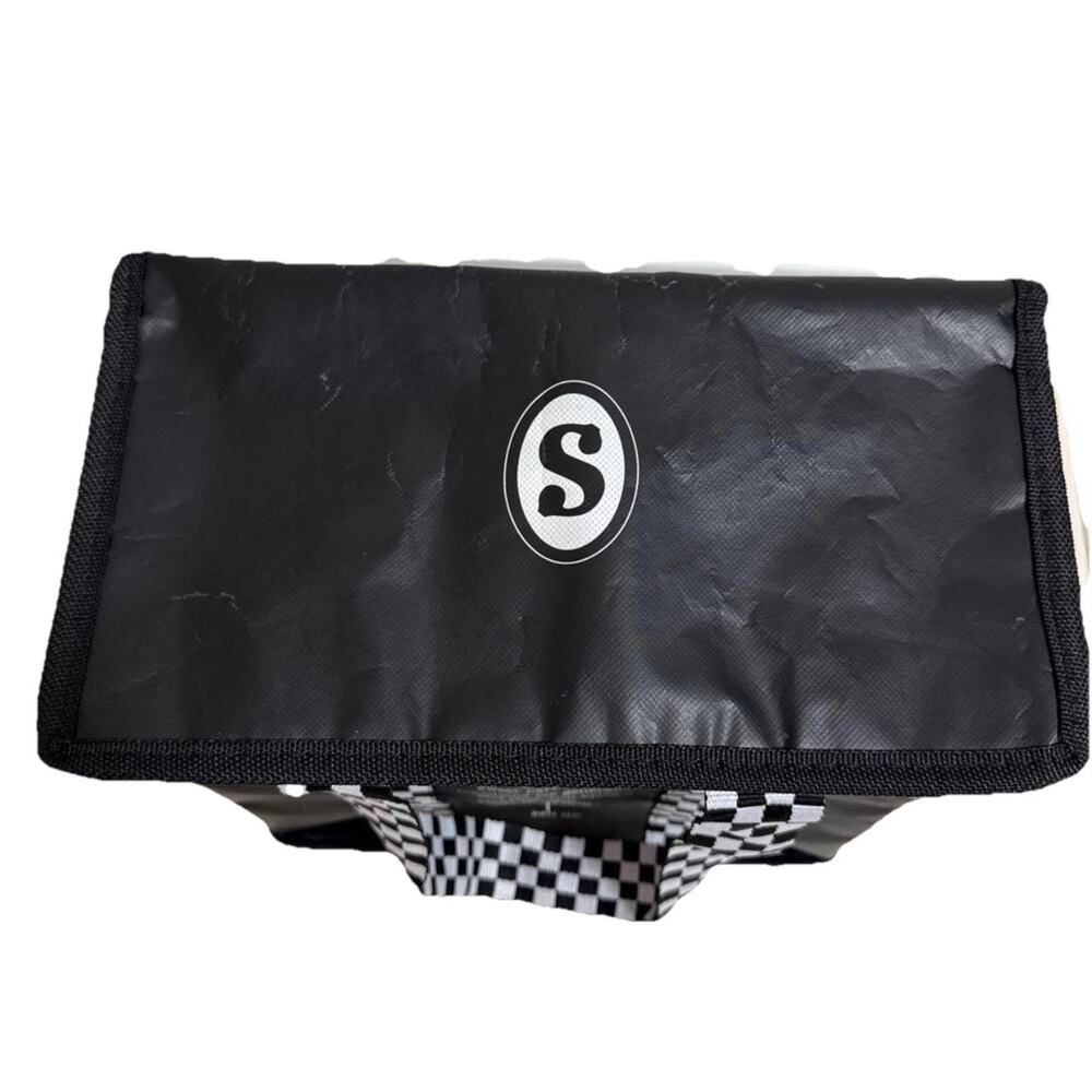 See’s Candy Black Soft Sided Reusable Cooler Zippered Tote Bag/Handle NEW - Picture 10 of 12